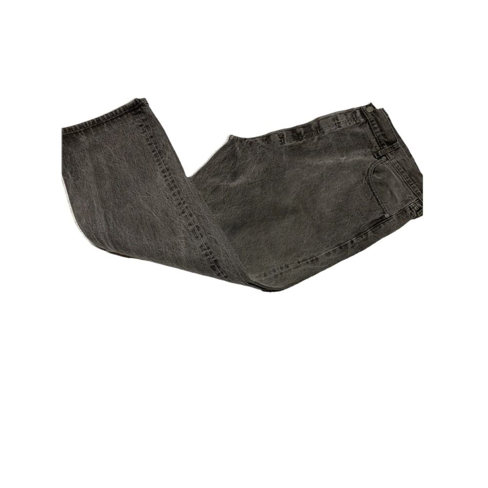 Levis 501xx Jeans Mens Tag 46x32 Actual 41x28 Black Button Fly Straight Trucker
